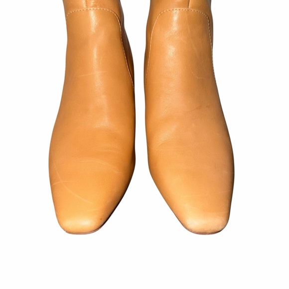 Madewell Dimes Tan Leather Pointed Toe Kitten Heel Y2K Ankle Boots Size 8.5 - Picture 4 of 12